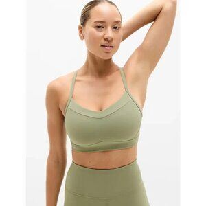 Athleta XS Vital Sports Bra Eucalyptus Green X-Small Cup D-DD